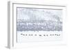 Elk in Snowstorm-Howard Ruby-Framed Photographic Print