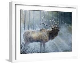 Elk Journey III-B. Lynnsy-Framed Art Print