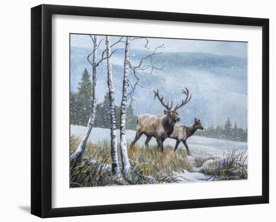 Elk Journey IV-B. Lynnsy-Framed Art Print