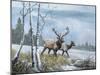 Elk Journey IV-B. Lynnsy-Mounted Art Print