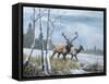 Elk Journey IV-B. Lynnsy-Framed Stretched Canvas