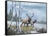 Elk Journey IV-B. Lynnsy-Framed Stretched Canvas