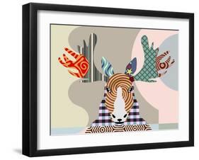 Elk Moose-Adefioye Lanre-Framed Giclee Print