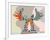 Elk Moose-Adefioye Lanre-Framed Giclee Print