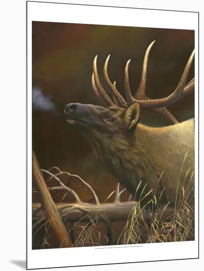 Elk Portrait I-Leo Stans-Mounted Art Print