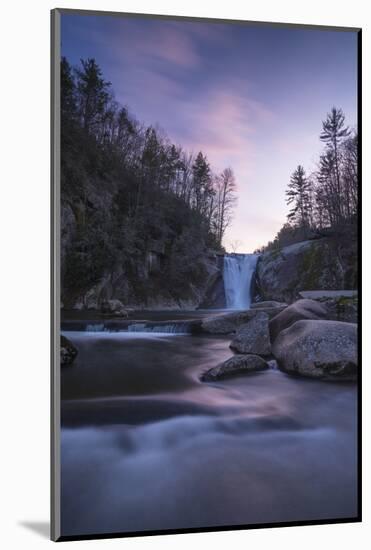 Elk River Falls at sunset, Elk River, Blue Ridge Mountains, North Carolina, United States of Americ-Jon Reaves-Mounted Photographic Print