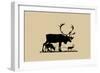 Elk Silhouette I-Vision Studio-Framed Art Print