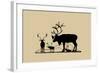 Elk Silhouette II-Vision Studio-Framed Art Print