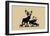 Elk Silhouette III-Vision Studio-Framed Art Print