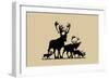 Elk Silhouette III-Vision Studio-Framed Art Print