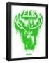 Elk Spray Paint Green-Anthony Salinas-Framed Poster