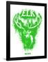 Elk Spray Paint Green-Anthony Salinas-Framed Poster