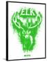 Elk Spray Paint Green-Anthony Salinas-Framed Poster