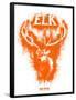 Elk Spray Paint Orange-Anthony Salinas-Framed Poster