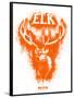 Elk Spray Paint Orange-Anthony Salinas-Framed Poster