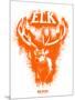 Elk Spray Paint Orange-Anthony Salinas-Mounted Poster