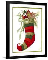 Elk Stocking-Beverly Johnston-Framed Giclee Print