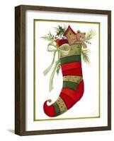 Elk Stocking-Beverly Johnston-Framed Giclee Print