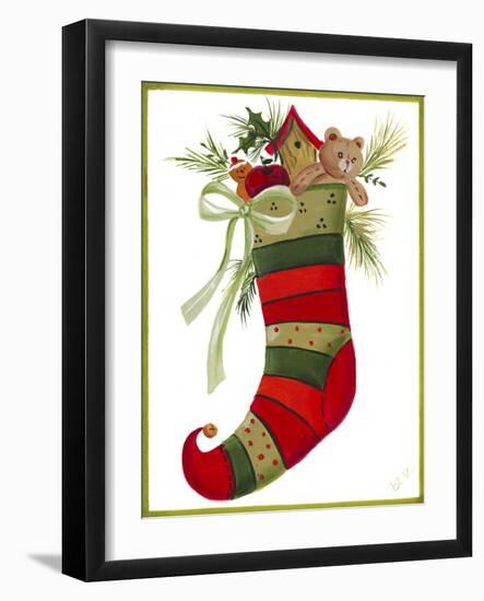 Elk Stocking-Beverly Johnston-Framed Giclee Print