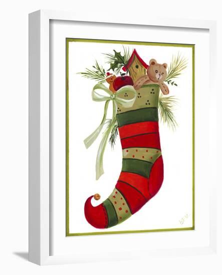 Elk Stocking-Beverly Johnston-Framed Giclee Print