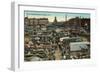 Elk Street Market, Buffalo-null-Framed Art Print