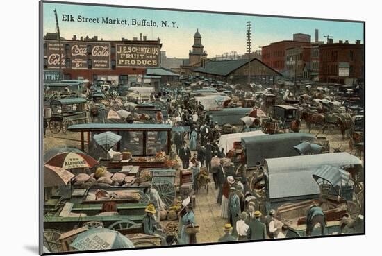 Elk Street Market, Buffalo-null-Mounted Art Print