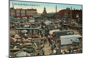 Elk Street Market, Buffalo-null-Mounted Art Print