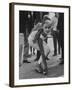 Elke Sommer Playing Petanque at the Cannes Film Festival-Paul Schutzer-Framed Premium Photographic Print