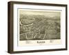 Elkins, West Virginia - Panoramic Map-Lantern Press-Framed Art Print