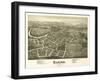 Elkins, West Virginia - Panoramic Map-Lantern Press-Framed Art Print