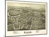 Elkins, West Virginia - Panoramic Map-Lantern Press-Mounted Art Print