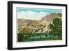 Elko, Nevada, Panoramic View of the Ruby Mountains-Lantern Press-Framed Art Print