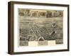 Elkton, Maryland - Panoramic Map-Lantern Press-Framed Art Print