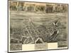 Elkton, Maryland - Panoramic Map-Lantern Press-Mounted Art Print