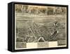 Elkton, Maryland - Panoramic Map-Lantern Press-Framed Stretched Canvas