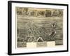 Elkton, Maryland - Panoramic Map-Lantern Press-Framed Art Print