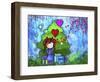 Ella 02 under Tree Xmas-Asmaa’ Murad-Framed Giclee Print