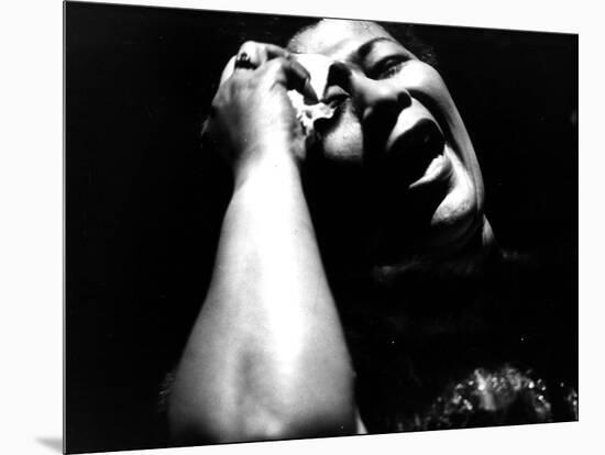 Ella Fitzgerald (1917-1996) American Jazz Singer C. 1960-null-Mounted Photo