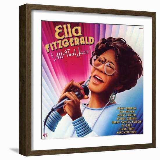 Ella Fitzgerald - All That Jazz-null-Framed Art Print