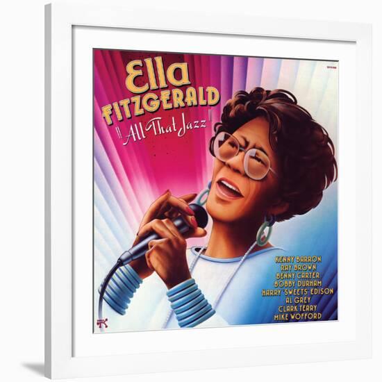 Ella Fitzgerald - All That Jazz-null-Framed Art Print