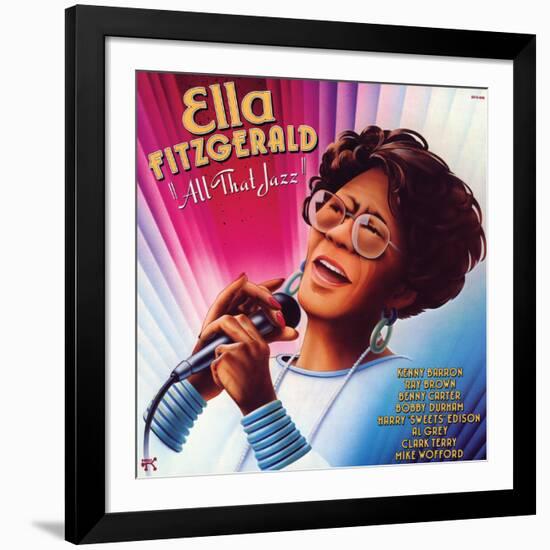 Ella Fitzgerald - All That Jazz-null-Framed Art Print