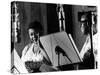 Ella Fitzgerald, American Jazz Singer with Louis Armstrong, Jazz Trumpet Player-null-Stretched Canvas