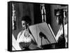 Ella Fitzgerald, American Jazz Singer with Louis Armstrong, Jazz Trumpet Player-null-Framed Stretched Canvas