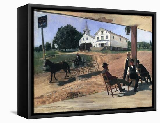 Ella's Hotel, Richfield Center, 1885-Otto Henry Bacher-Framed Stretched Canvas