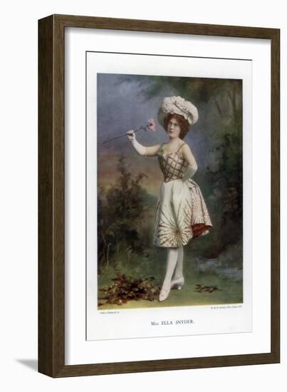 Ella Snyder, Actress, 1901-W&d Downey-Framed Giclee Print