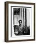 Ella Watson Standing with Broom and Mop in Front of American Flag, Part of Depression Era Survey-Gordon Parks-Framed Photographic Print