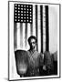 Ella Watson Standing with Broom and Mop in Front of American Flag, Part of Depression Era Survey-Gordon Parks-Mounted Photographic Print