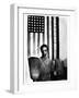 Ella Watson Standing with Broom and Mop in Front of American Flag, Part of Depression Era Survey-Gordon Parks-Framed Photographic Print