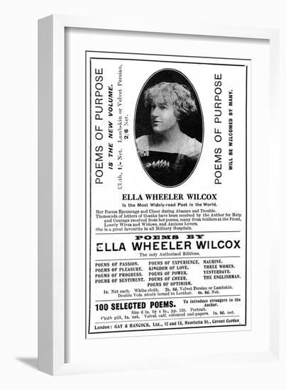 Ella Wheeler Wilcox-null-Framed Art Print