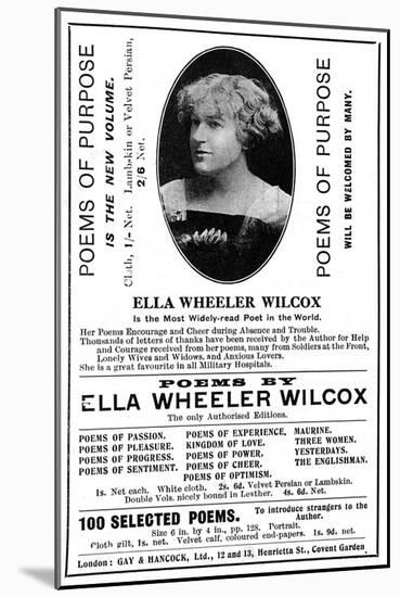 Ella Wheeler Wilcox-null-Mounted Art Print